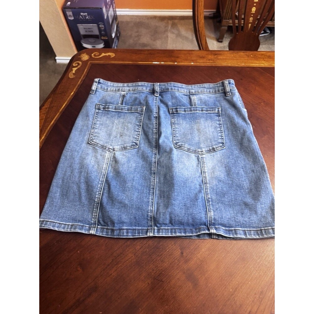 Kut From The Kloth Mini Jeans Skirt Size 16 - Picture 5 of 9